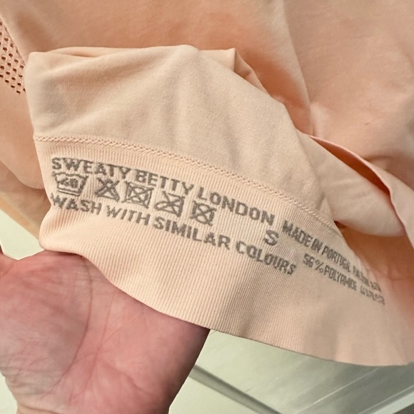 SWEATY BETTY S Dharana Woman Pink activewear casual comfort athleisure yoga top - Picture 7 of 13